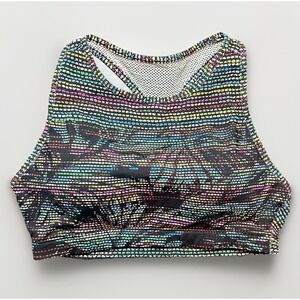 Adidas Sports Bra Women's Size XS Knit Mesh Full coverage Sewn In Place Pads